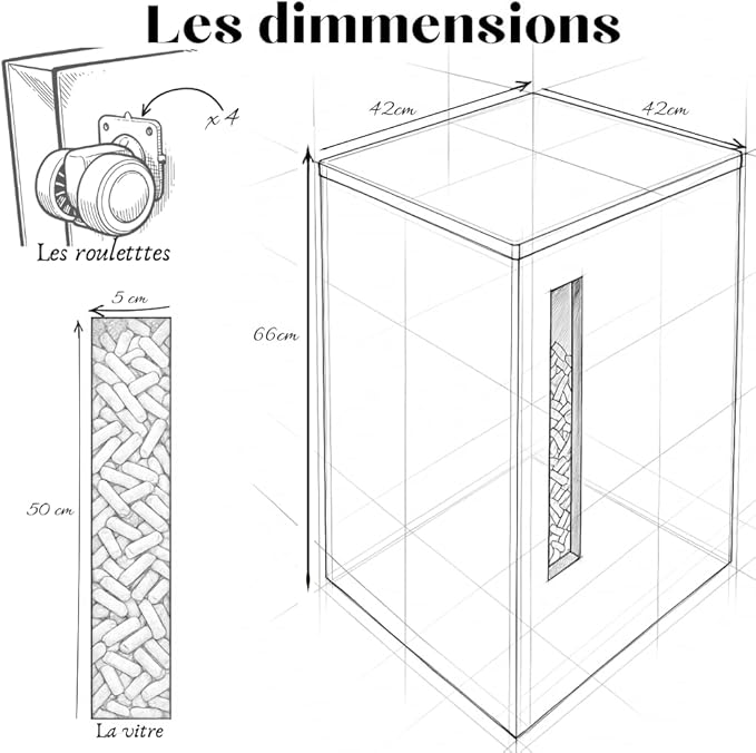 Réservoir à pellets granulés