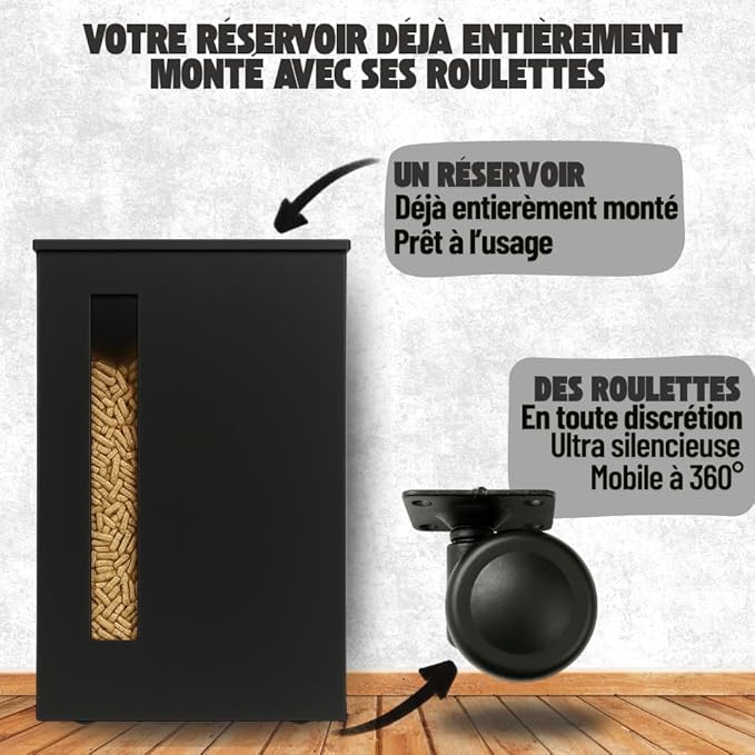 Réservoir à pellets granulés
